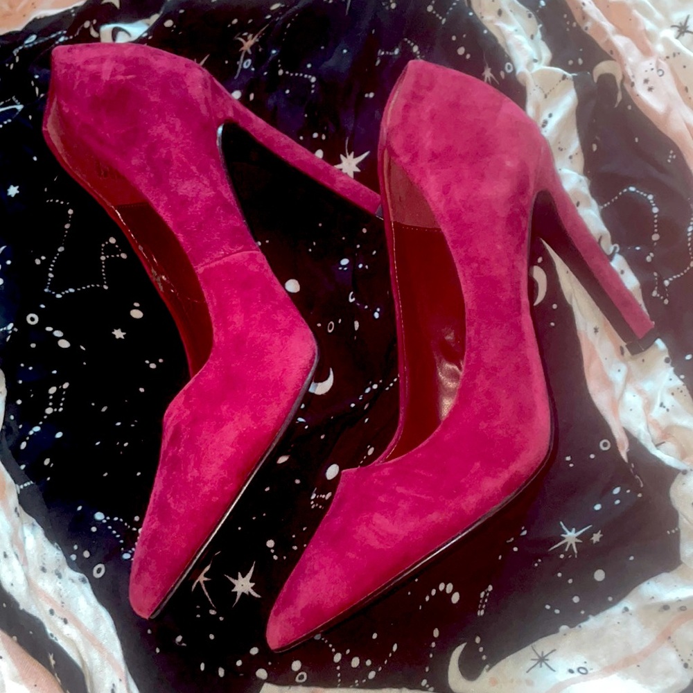 Magenta Steve pumps - Suede